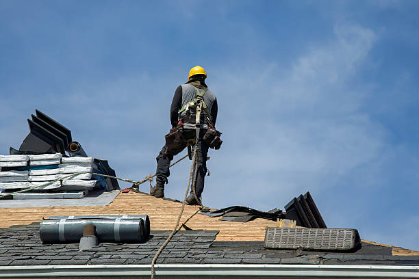 Professional Roof Replacement technician working in Harwood, MD